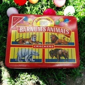 Vintage Nabisco Barnum's Animals Crackers 85th Anniversary 80s TIN Container